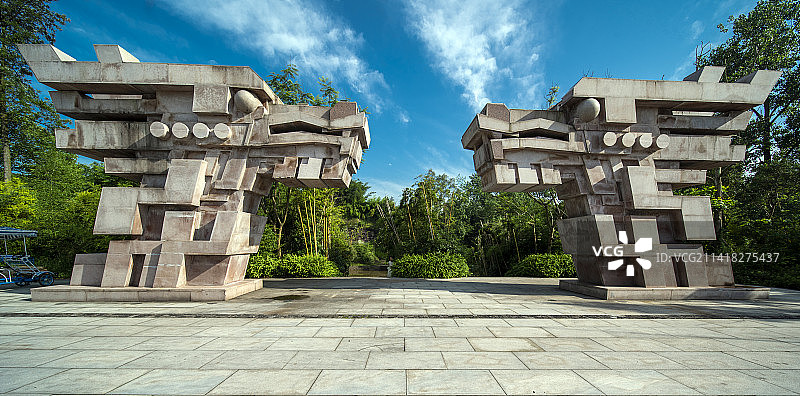 泸州市泸县龙脑桥和龙桥百花洲荷园图片素材