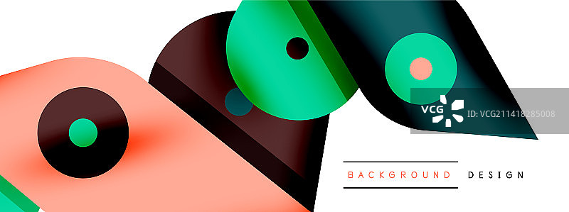 极具创意的明亮几何墙纸图片素材