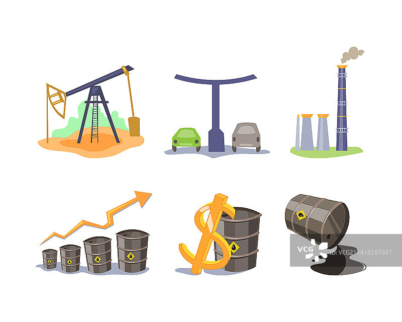 黑色液体的石油或原油工业图片素材