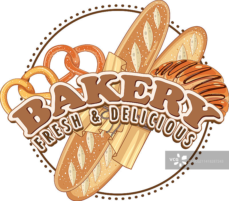 用于banner的新鲜美味烘焙文本图片素材
