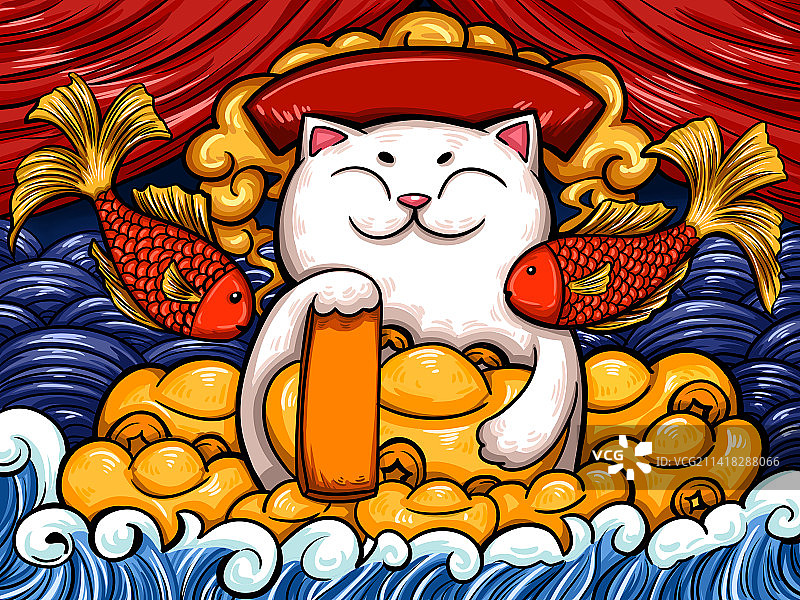 招财猫图片素材