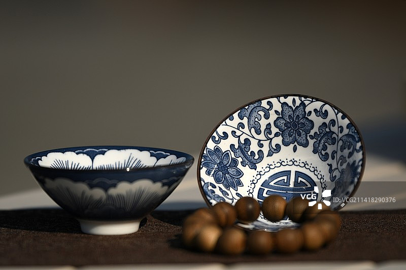 青花5手串图片素材