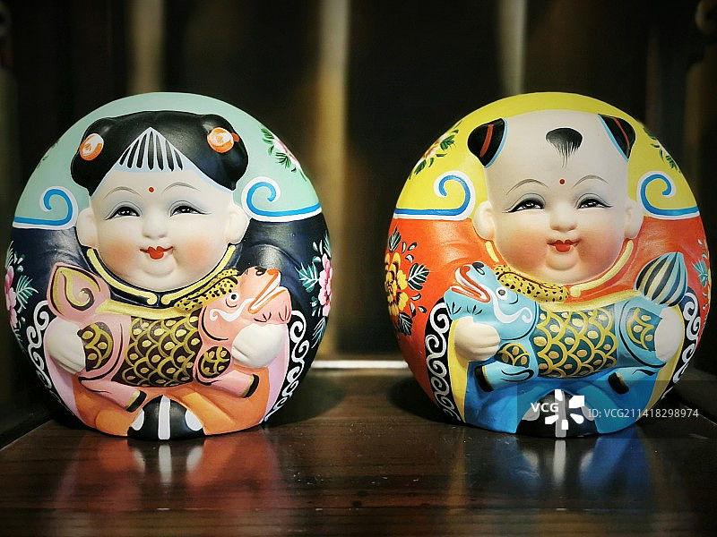 惠山泥人-大阿福图片素材