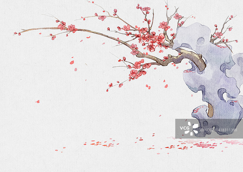 古风冬季意境图图片素材