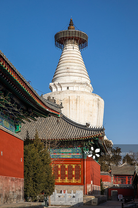 北京妙应白塔寺图片素材