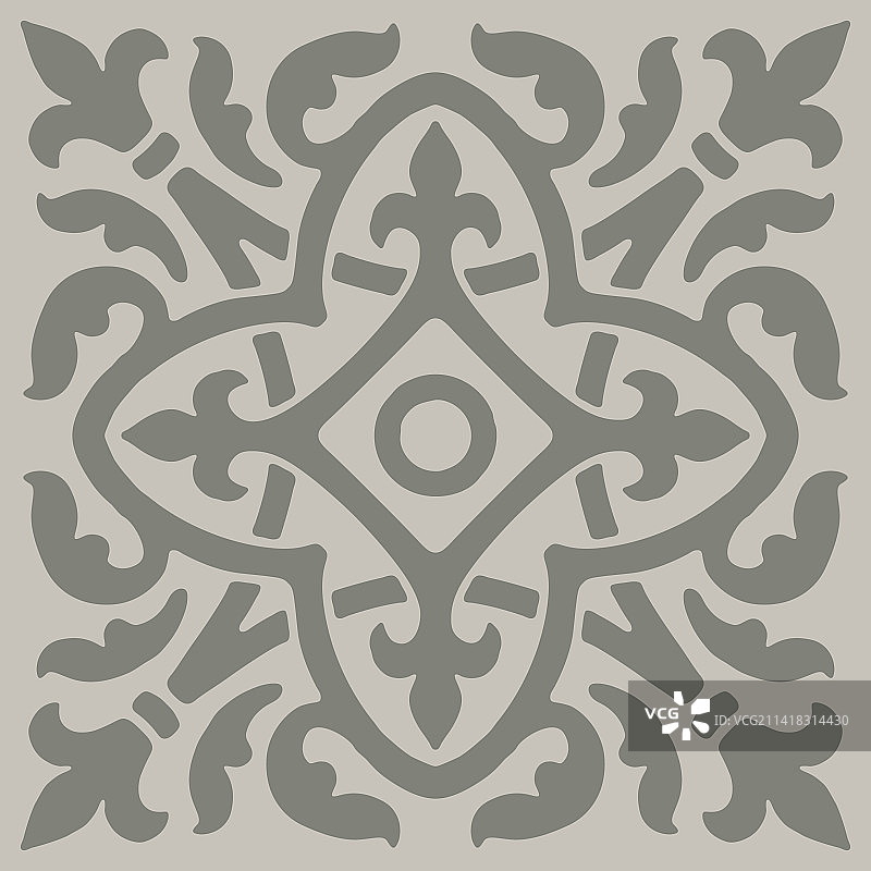 古代陶瓷砖墙或地板图案图片素材