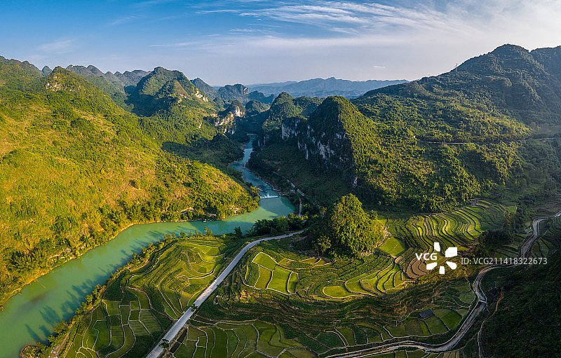 广西巴马舞阳河图片素材