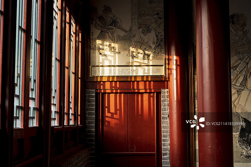 商丘古城城隍庙寺院一角图片素材