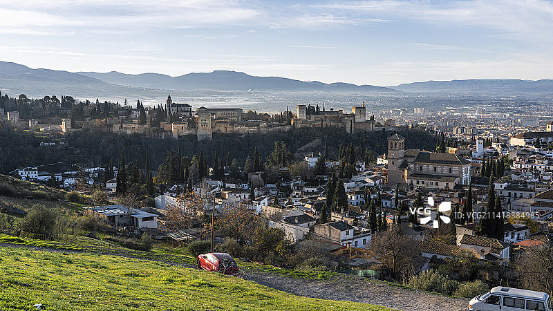 清晨的阿尔罕布拉宫 Palace of the Alhambra图片素材