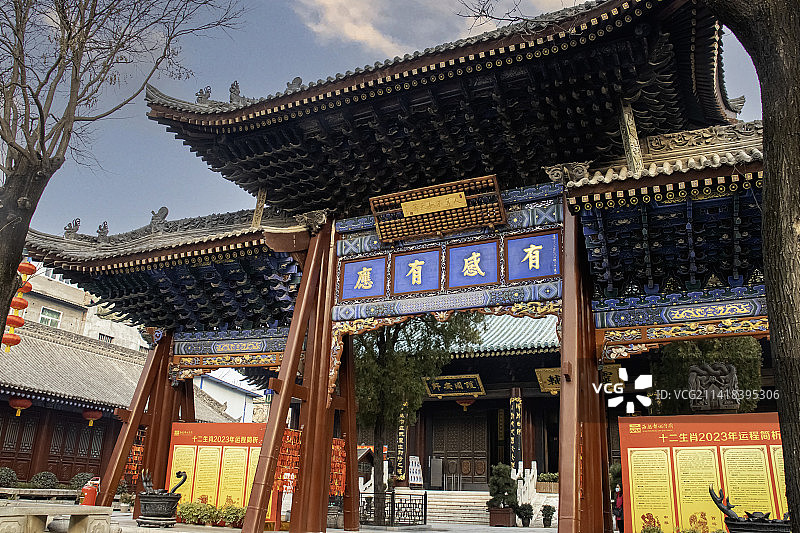 西安都城隍庙图片素材