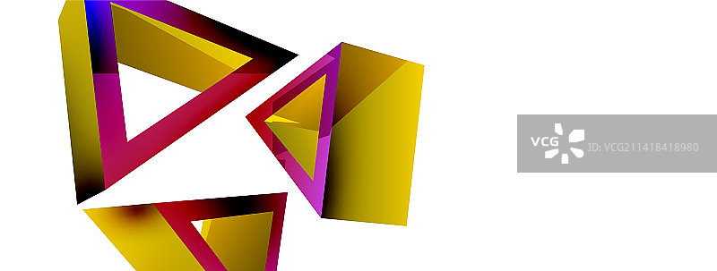 三角形抽象背景3d基本图片素材