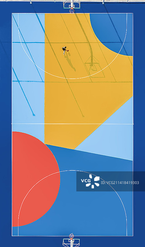 抽象 运动 篮球场 运动员 篮球 色彩 锻炼 体育 光影 颜色图片素材