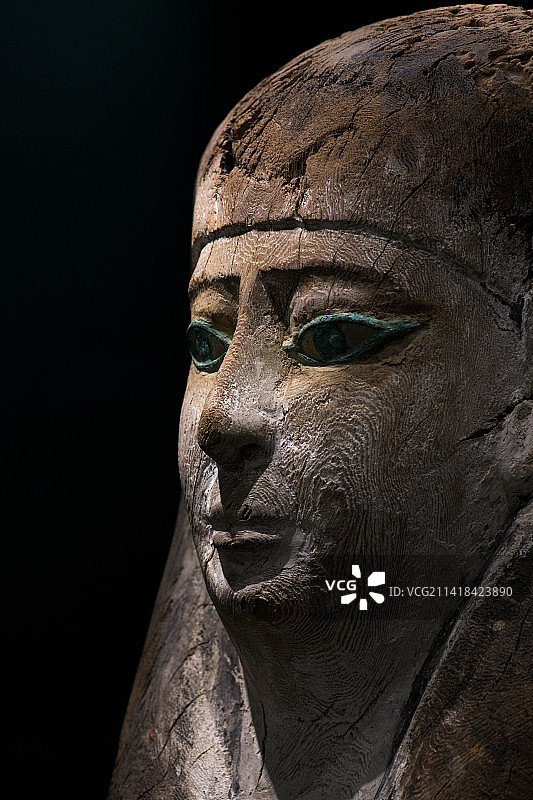 木乃伊棺盖_遇见古埃及文物特展图片素材