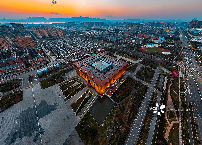 一颗印式建筑设计艺术-云南省博物馆图片素材