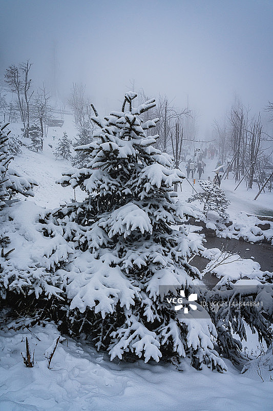 重庆南天湖雪景图片素材