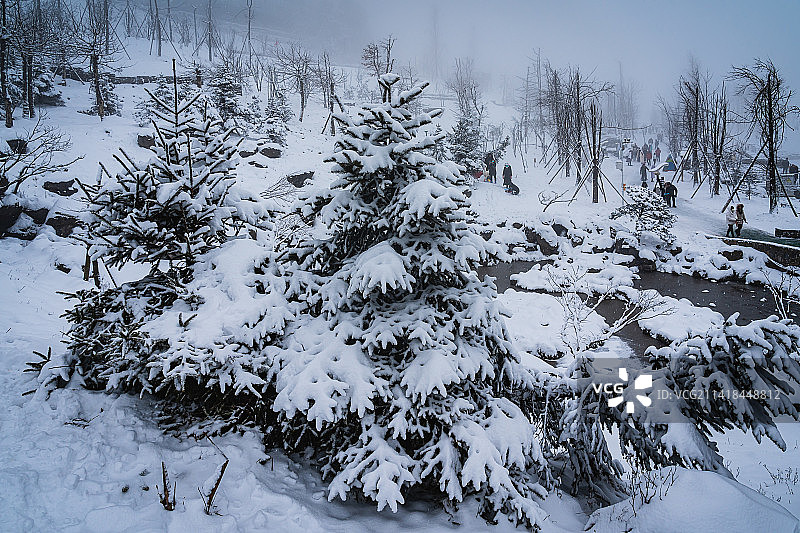 重庆南天湖雪景图片素材