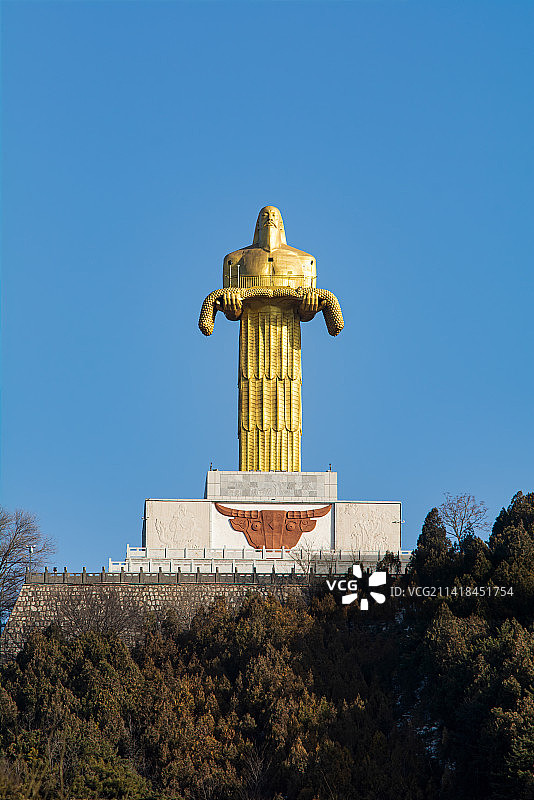 长治市老顶山风景名胜区炎帝像图片素材