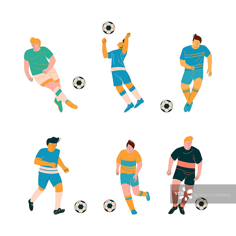 足球运动员踢球场景图片素材