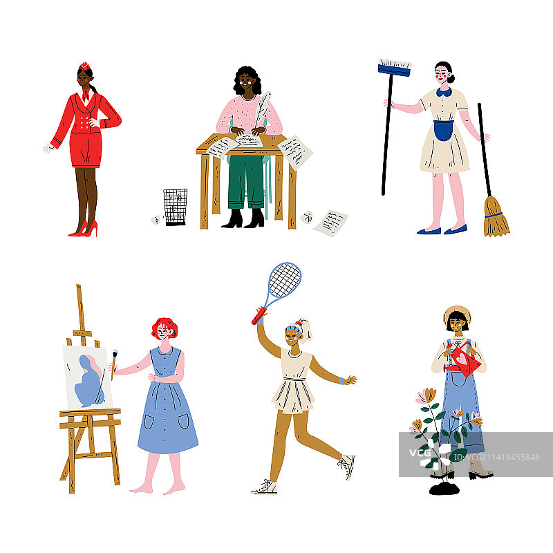 各行各业的人群，空姐图片素材