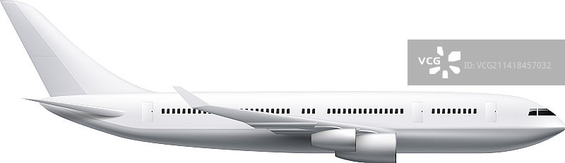 飞机侧视图构图图片素材