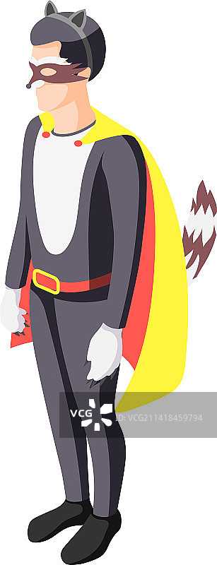 浣熊服装化装舞会组合图片素材