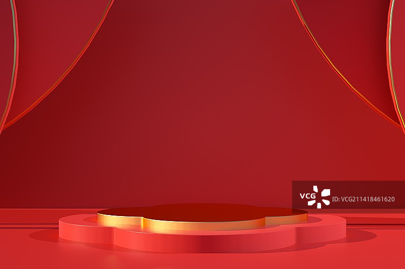 C4D制作的虚拟电商产品展示平台图片素材