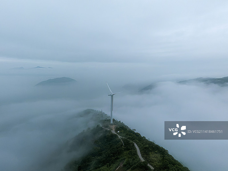 [云雾山海]拍摄于台州玉环大麦屿图片素材