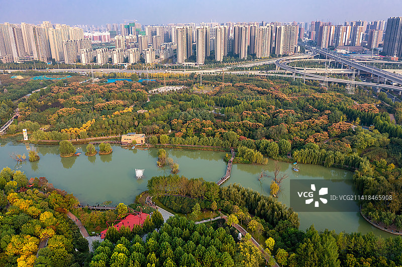 郑州雕塑公园景色图片素材