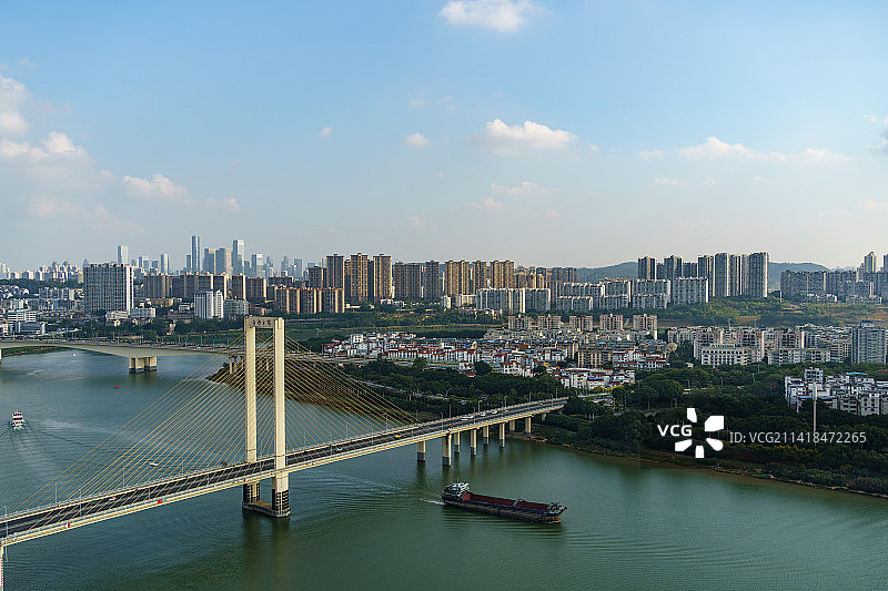 南宁白沙大桥 邕江 五象新区图片素材