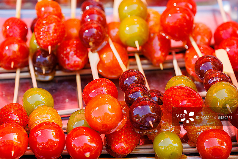 街头美食糖葫芦图片素材