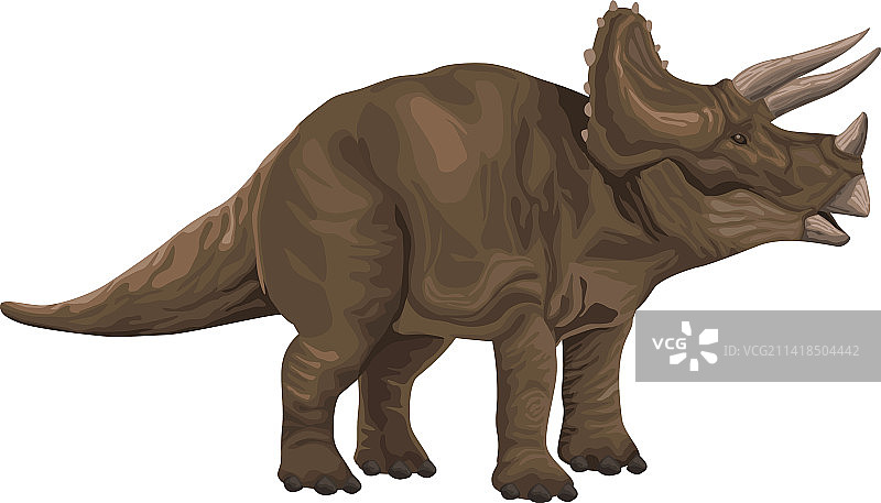 三角龙史前动物图片素材