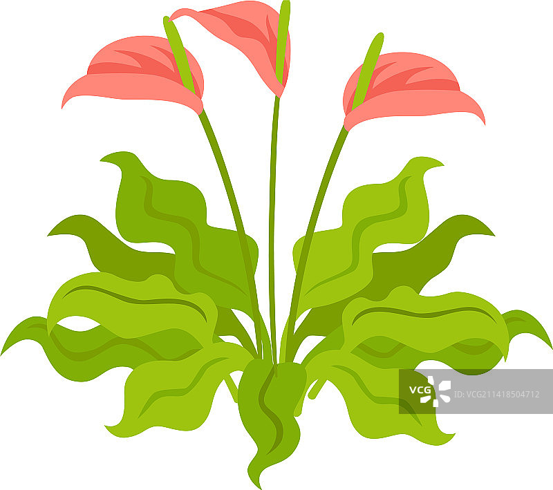 油漆工调色板植物组合图片素材