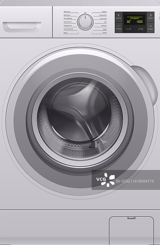 关闭的洗衣机图片素材