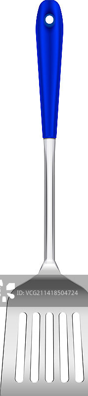 带孔锅铲逼真构图图片素材