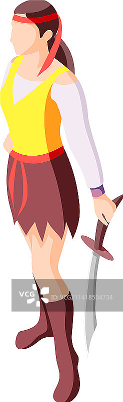 女性战士化妆舞会组合图片素材