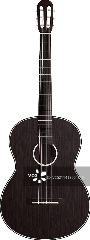 经典黑色吉他构图图片素材