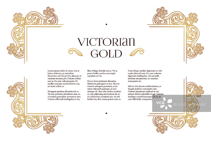 金色元素装饰设计模板图片素材