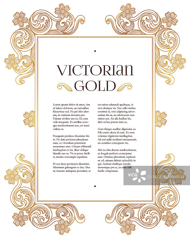 金色元素装饰设计模板图片素材