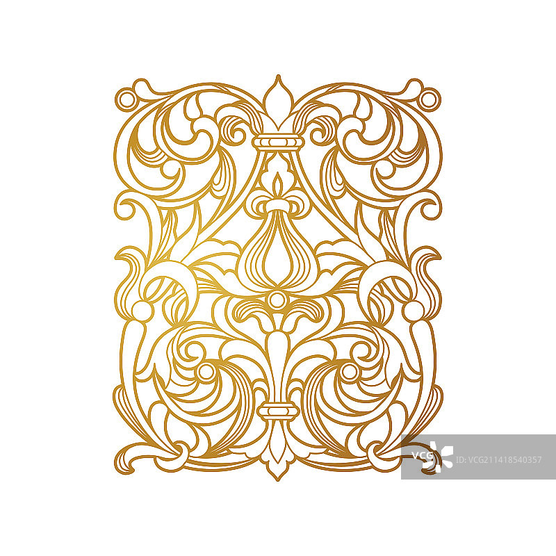 金色元素设计模板装饰图片素材