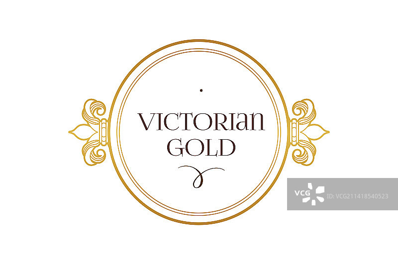 金色圆形元素设计模板图片素材