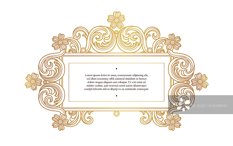 金色元素方形设计模板图片素材