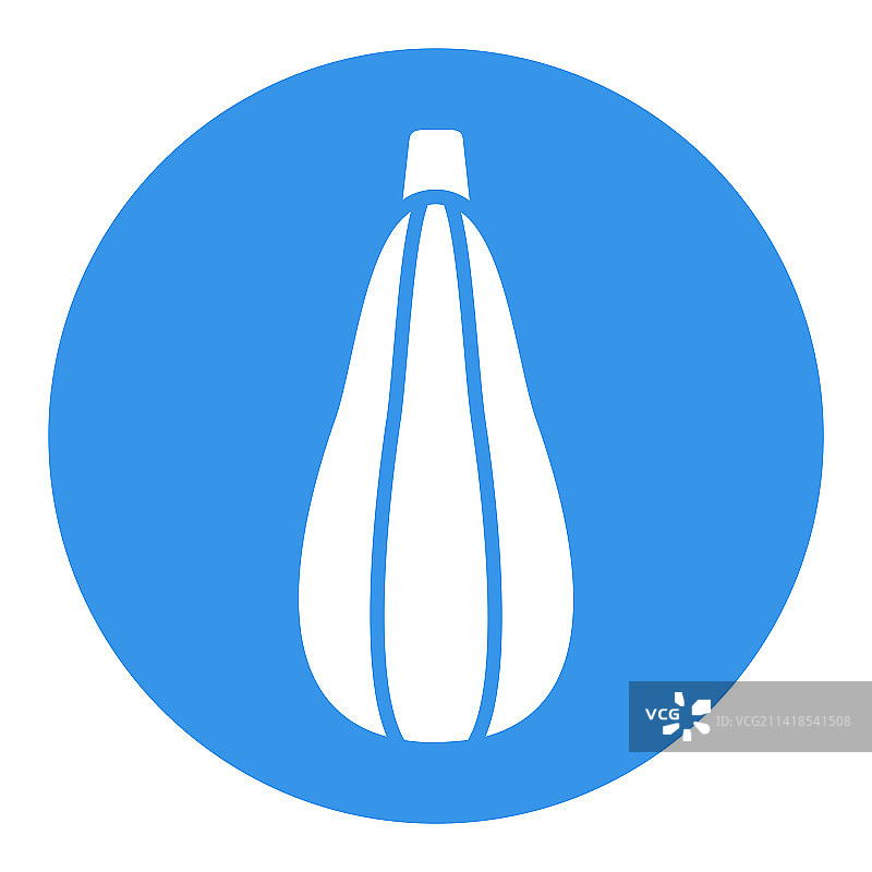 西葫芦蔬菜标志的轮廓图标图片素材