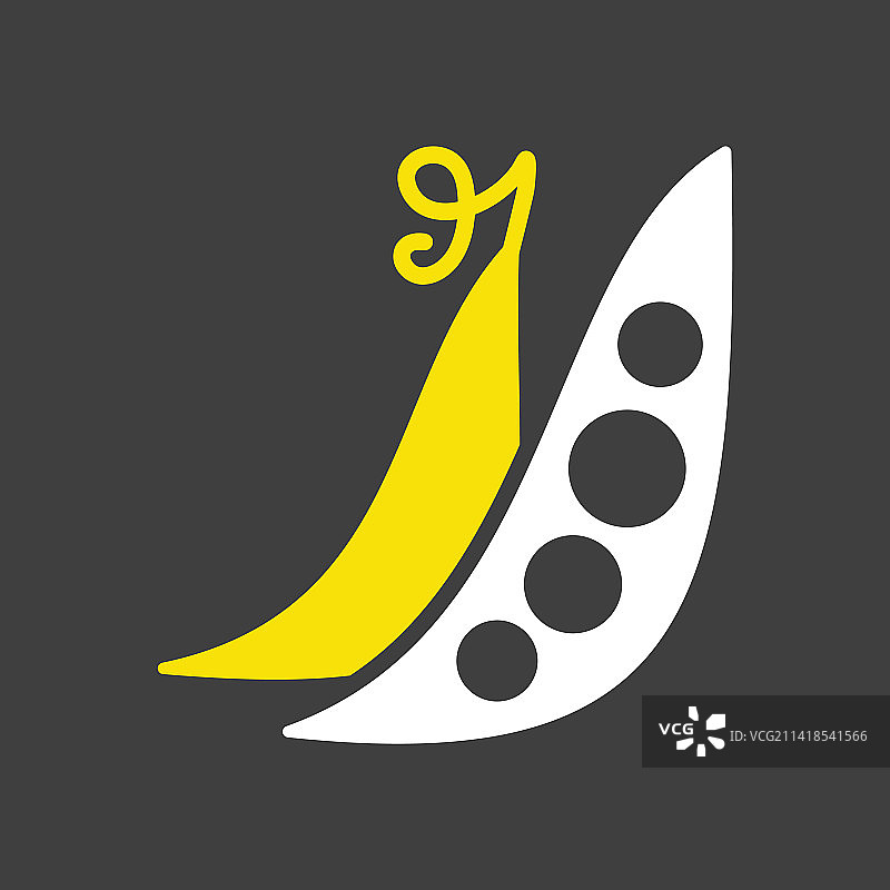 深色背景上的豌豆图案设计图片素材