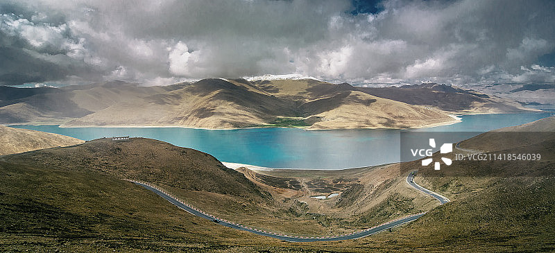 羊卓雍错图片素材