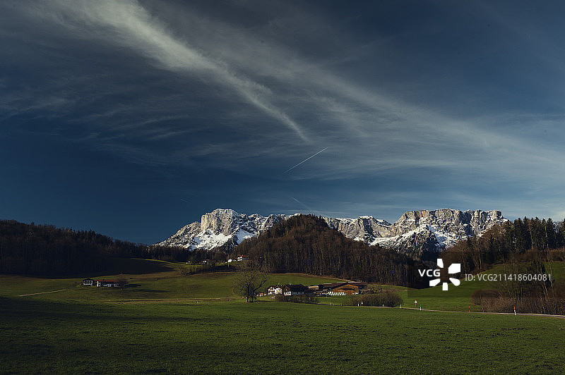 德国马尔克特谢伦贝格诺伊西登田野风光图片素材