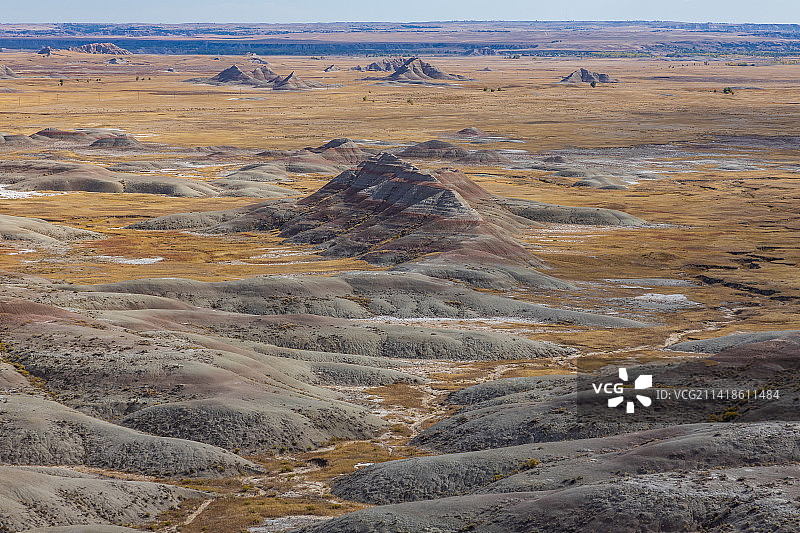 航拍美国南达科他州沃尔地貌图片素材