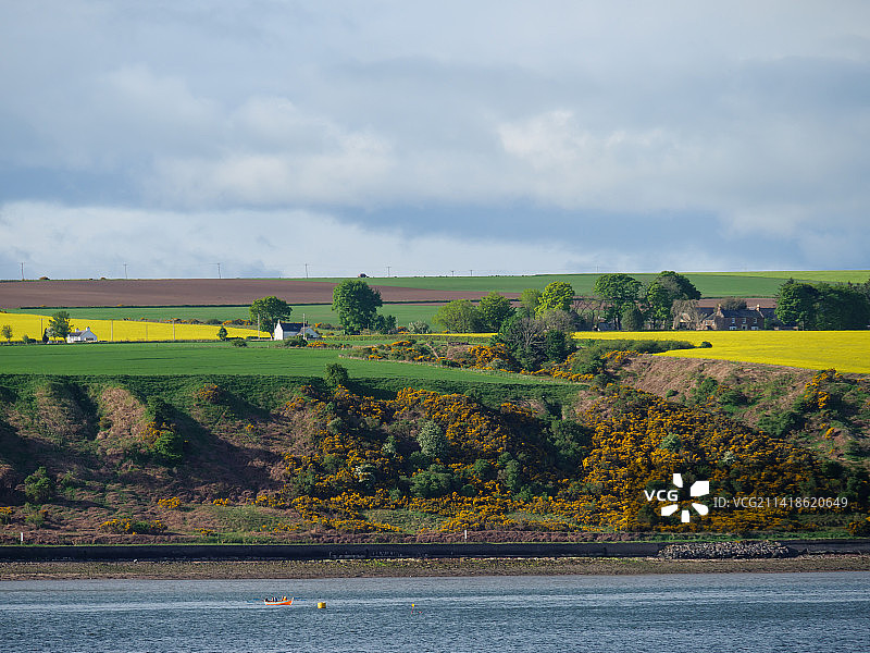 英国因弗戈登的田野风光图片素材