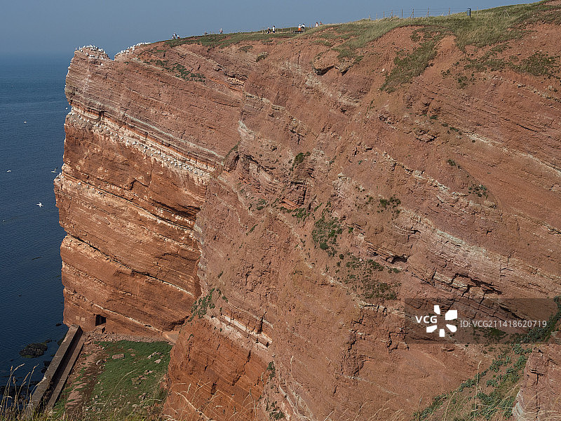 黑尔戈兰岛位于德国黑尔戈兰的北海图片素材