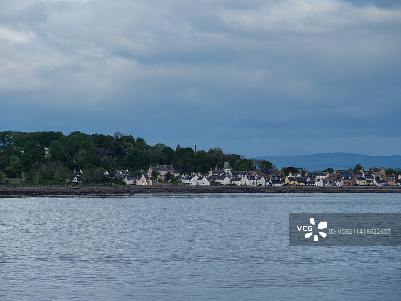 英国因弗戈登海边建筑风光图片素材