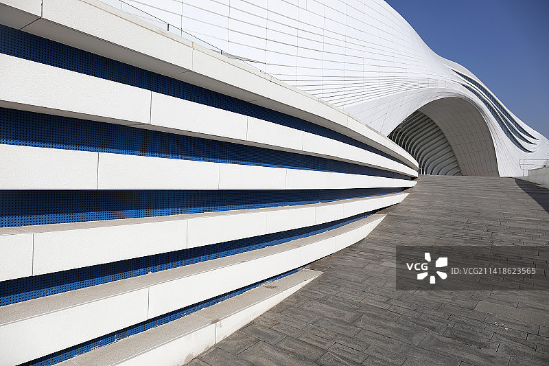 现代白色建筑图片素材